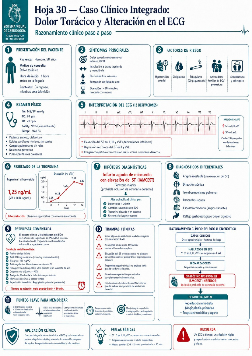 Caso Clínico Integrado — Dolor Torácico y ECG