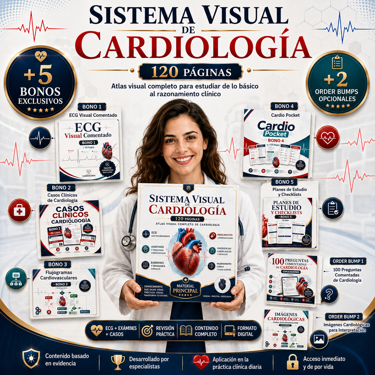 Sistema Visual de Cardiología — todo el material organizado